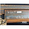 Image 3 : (4) PCS W6X15  40 FT. LENGTHS