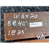 Image 3 : (6) PCS W6X20  (5) 40 FT. LENGTHS, (1) 25 FT.