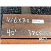 Image 3 : (3) PCS W6X20  40 FT. LENGTHS