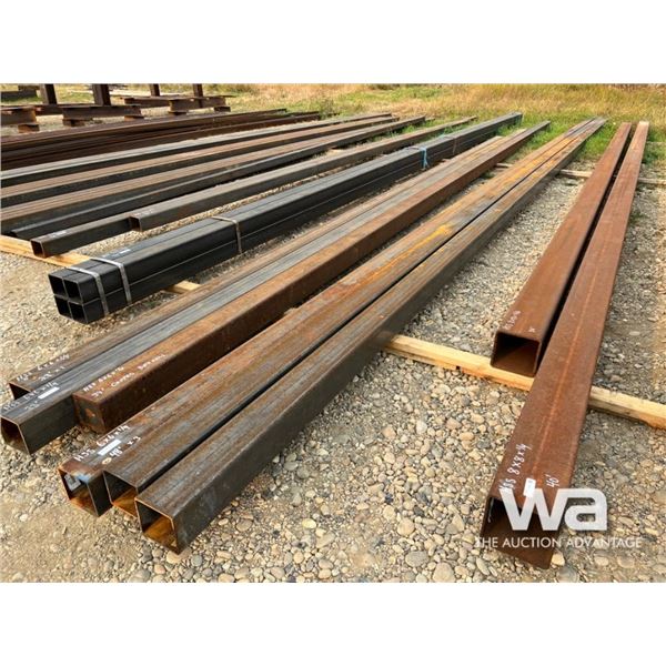 (3) HSS 6X6X1/4"   48 FT. LENGTH STEEL TUBING