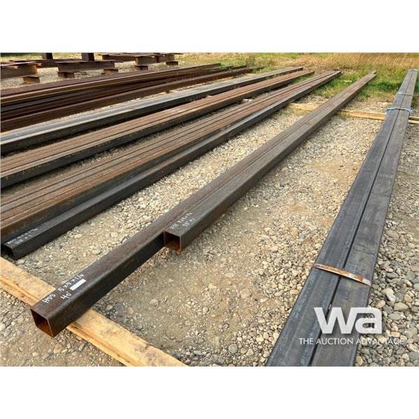 (2) HSS 5X5X1/4"   33-40 FT. LENGTH STEEL TUBING