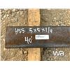 Image 2 : (2) HSS 5X5X1/4"   33-40 FT. LENGTH STEEL TUBING