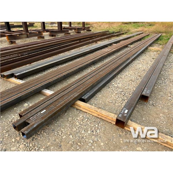 (5) HSS 4X4X1/4"   32-40 FT. LENGTH STEEL TUBING