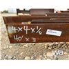 Image 2 : (3)  4X4X1/4"  40 FT. LENGTH ANGLE IRON