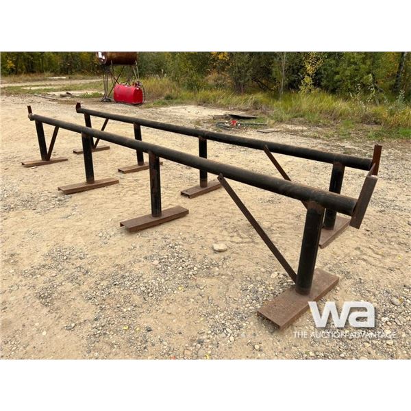 (2)  PIPE STANDS C/W STEEL PLATE BASES
