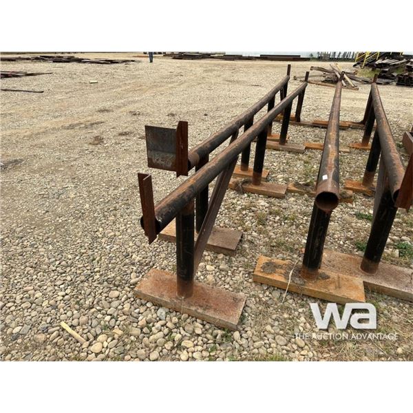 (2)  PIPE STANDS C/W STEEL PLATE BASES