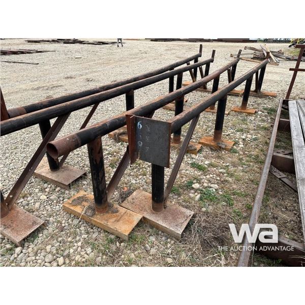 (2)  PIPE STANDS C/W STEEL PLATE BASES