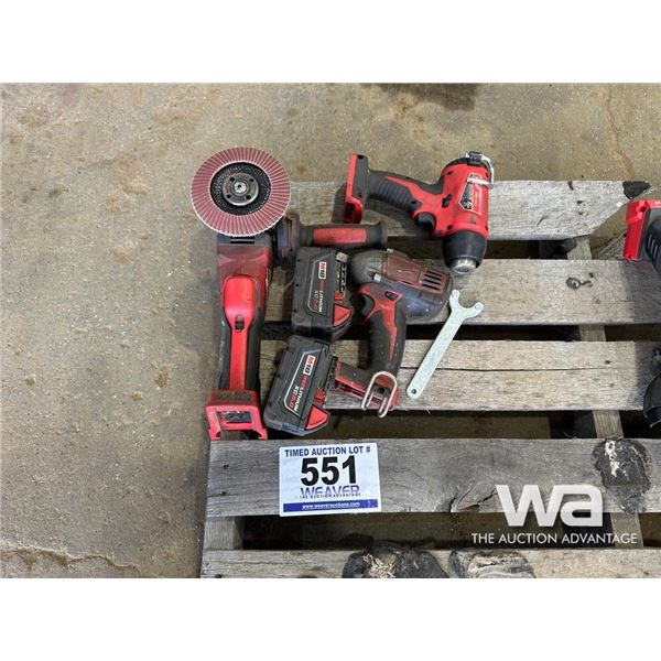MILWAUKEE BATTERY GRIDER, IMPACT & DRILL