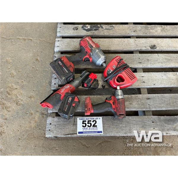 MILWAUKEE BATTERY IMPACTS & WRENCH