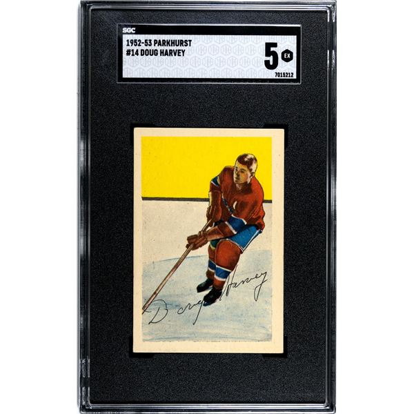 1952-53 Parkhurst #14 Doug Harvey (SGC 5)