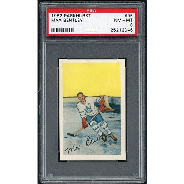 1952-53 Parkhurst #95 Max Bentley (PSA 8)