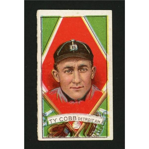 1912 T202 Ty Cobb - Hand Cut End Panel