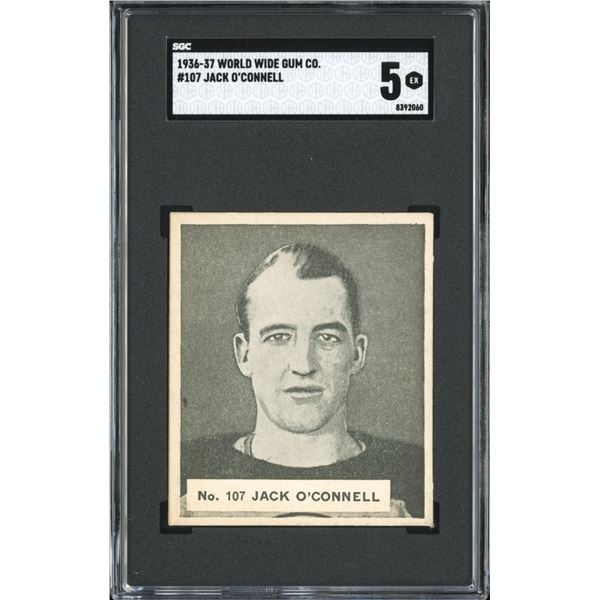 1937 World Wide Gum #107 Jack O'Connell (SGC 5)