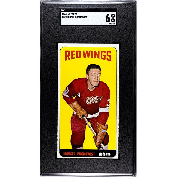 1964-65 Topps #39 Marcel Pronovost SP (SGC 6)