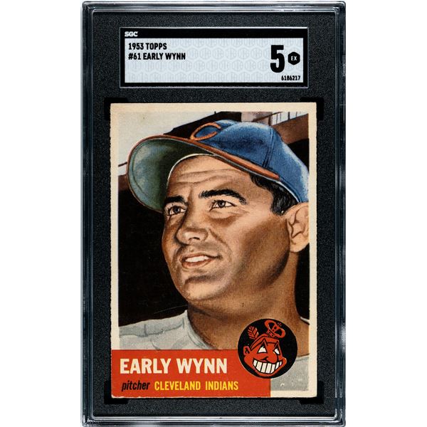 1953 Topps #61 Early Wynn SP (SGC 5)