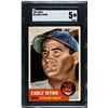 Image 1 : 1953 Topps #61 Early Wynn SP (SGC 5)