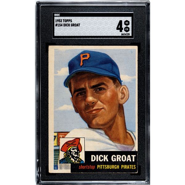 1953 Topps #154 Dick Groat (SGC 4)