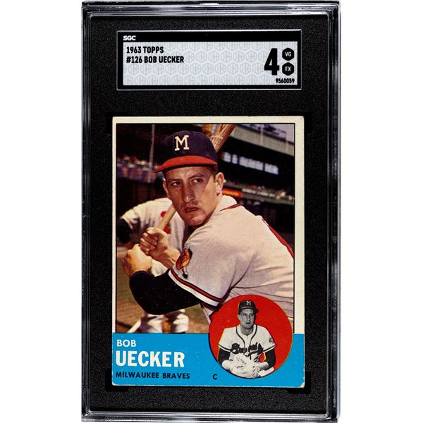 1963 Topps #126 Bob Uecker (SGC 4)