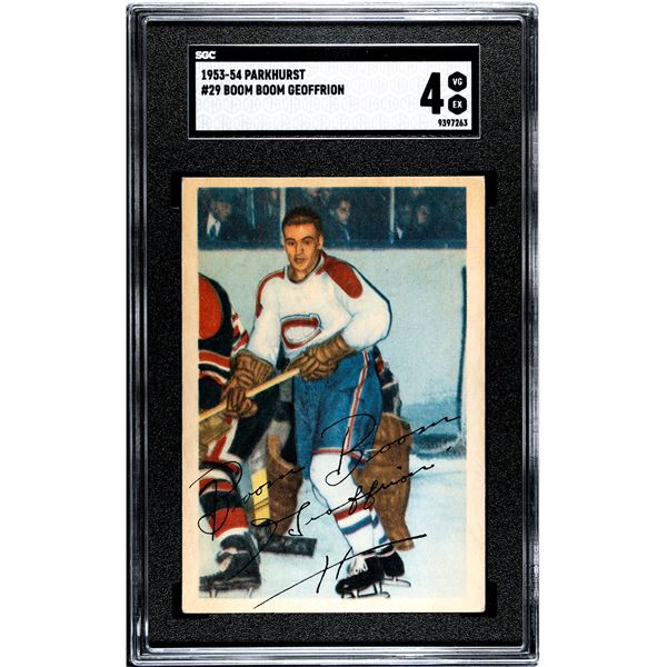 1953-54 Parkhurst #29 Boom Boom Geoffrion (SGC 4)