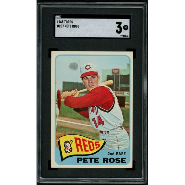 1965 Topps #207 Pete Rose (SGC 3)