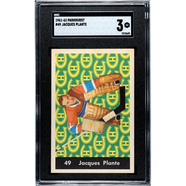 1961-62 Parkhurst #49 Jacques Plante (SGC 3)