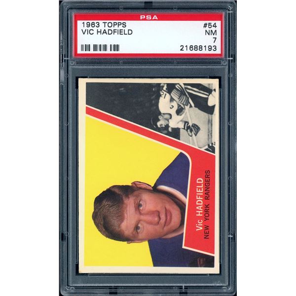 1963-64 Topps #54 Vic Hadfield (PSA 7)