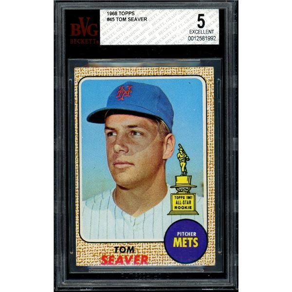 1968 Topps #45 Tom Seaver (BVG 5)
