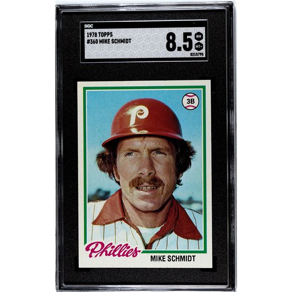 1978 Topps #360 Mike Schmidt (SGC 8.5)