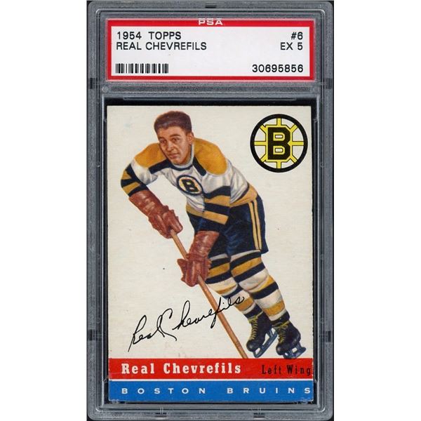 1954-55 Topps #6 Real Chevrefils (PSA 5)