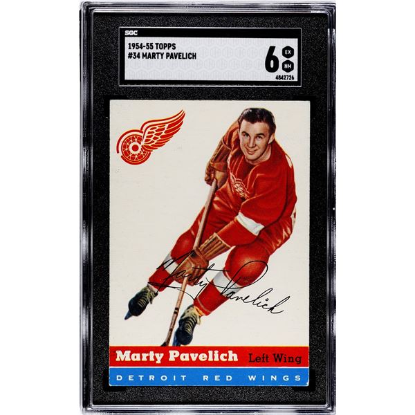 1954-55 Topps #34 Marty Pavelich (SGC 6)