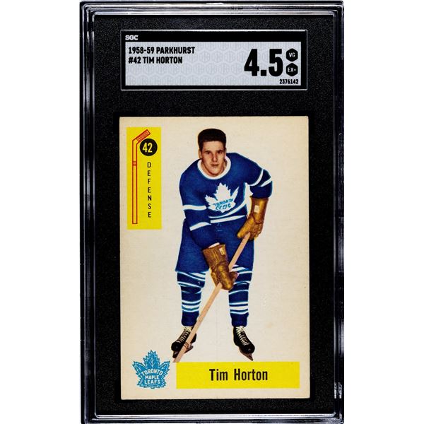 1958-59 Parkhurst #42 Tim Horton (SGC 4.5)