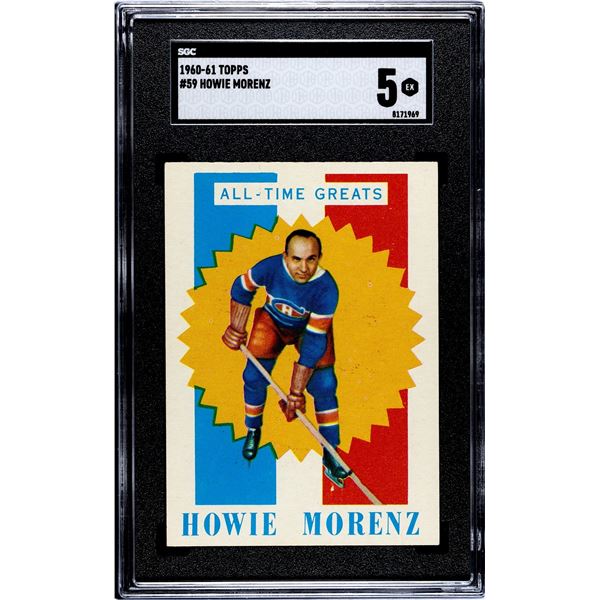 1960-61 Topps #59 Howie Morenz ATG (SGC 5)