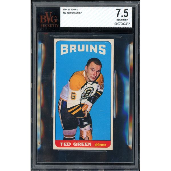 1964-65 Topps #32 Ted Green SP (BVG 7.5)