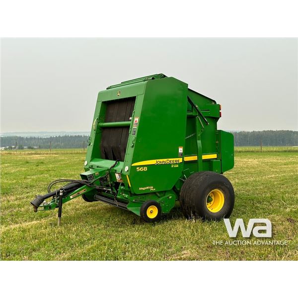 2011 JOHN DEERE 568 ROUND BALER