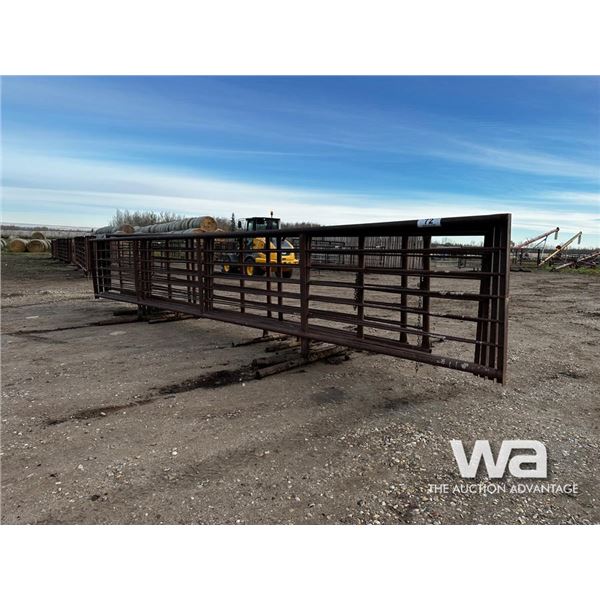 (4) 30 FT. 5 BAR FREESTANDING PANELS, (3) 24 FT.