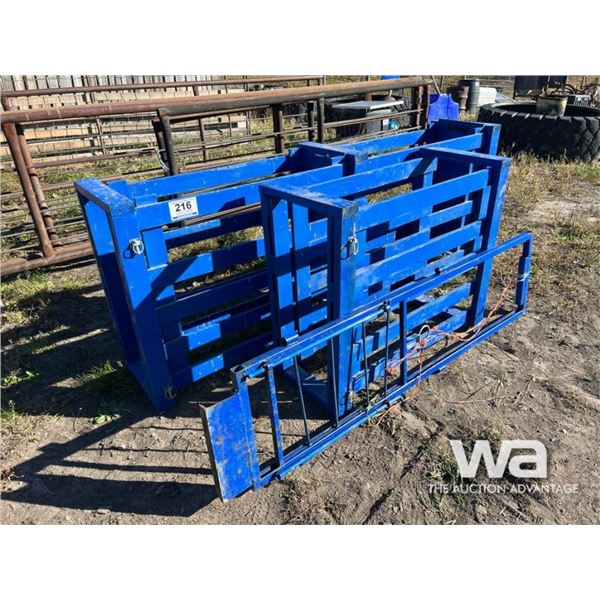 BLUE WOOD SHEEP CHUTE & ALLEY