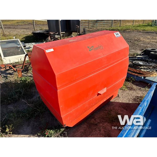 RED POLY CALF WARMER