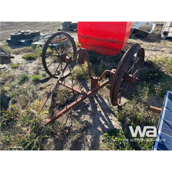 ANTIQUE STEEL WHEEL AXLE