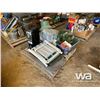 Image 1 : LAWN CHAIR, HEATER, TREE STAND, CHRISTMAS DECOR