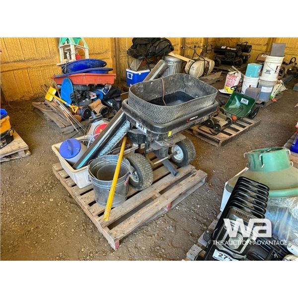 FIMCO FERTILIZER SPREADER, STIHL BLOWER