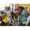 Image 4 : WESTERN SADDLE, TRAINING SADDLE WITH METAL STAND