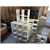 Image 4 : 4 PIECE WHITE SHELVING