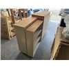 Image 2 : 3 PIECE WOOD SHELVING & DRAWERS
