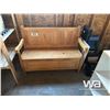 Image 1 : ENTRY WAY WOOD BENCH