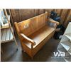 Image 3 : ENTRY WAY WOOD BENCH