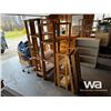 Image 3 : (4) WOODEN SHELVES, OFFICE CHAIR, BAUER BAG