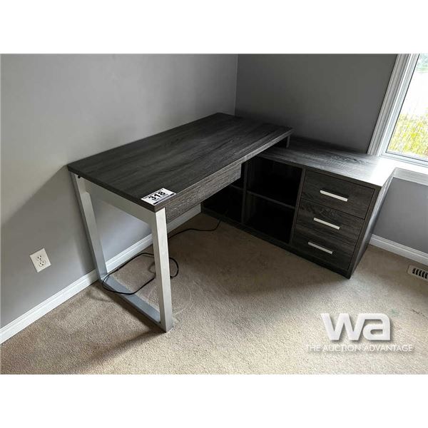 GREY COMPUTER DESK
