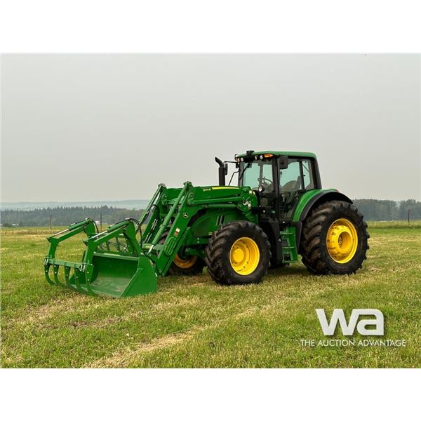 2018 JOHN DEERE 6155M MFWD TRACTOR & FEL