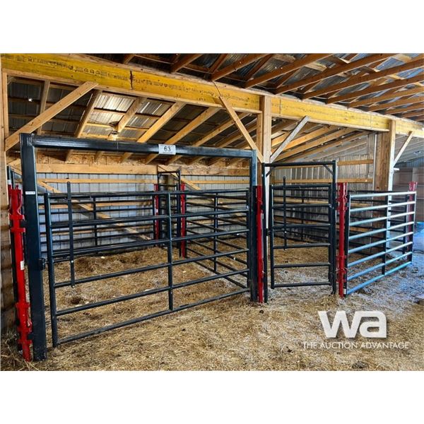 STEEL CORRAL PEN & (3) GATES
