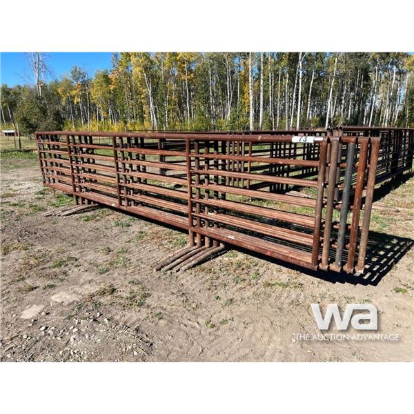 (5) LIVESTOCK 24 FT. FREESTANDING 5 BAR PANELS